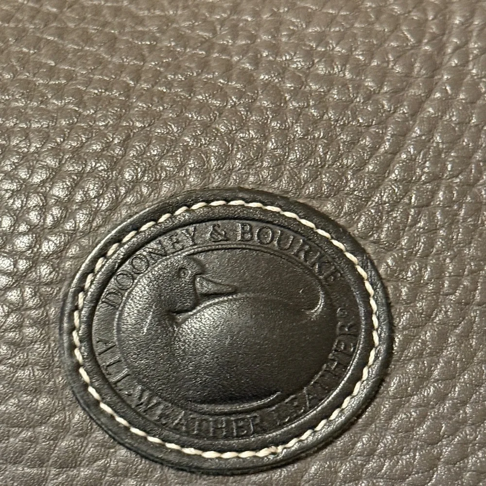 Dooney and Bourke Large Hobo in gray with black trim